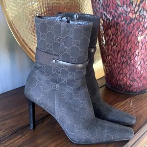 Gucci GG monogram boots